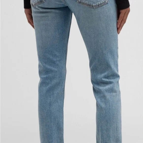 rag & bone Light Blue Straight Leg Jeans - Picture 2 of 7